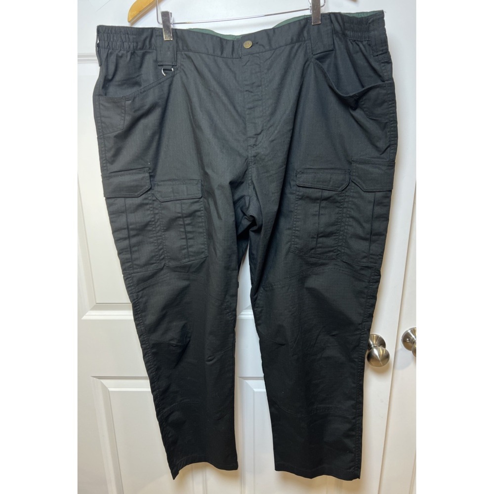 CQR Tactical Pants 46x30 Black TLP761 Stretch Cargo Work Duty RN154068